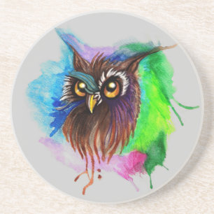 Watery Wood Owl Coaster