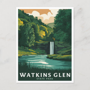 Watkins Glen State Park, New York. Postcard