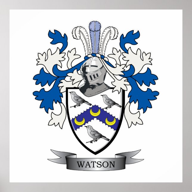 Watson Coat of Arms Poster (Front)