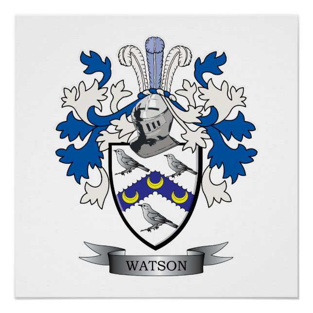 Watson Coat of Arms Poster (Front)