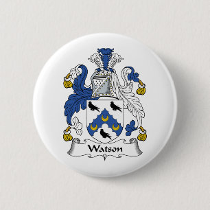 Watson Family Crest 2 Inch Round Button