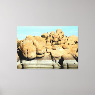 watson lake granite rocks wrapped canvas