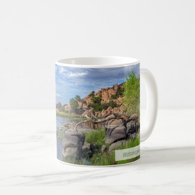 Watson Lake Psalm 23:1,2 KJV Coffee Mug (Front Right)