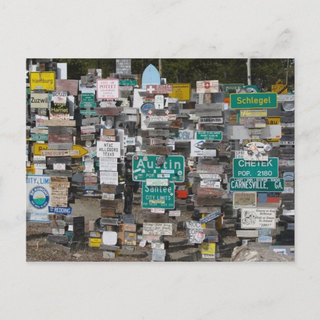 Watson Lake Sign Post Forest Postcard (Front)