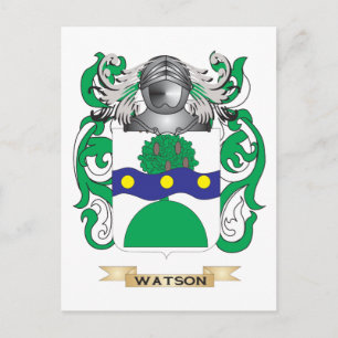 Watson (Scottish) Family Crest (Coat of Arms) Postcard