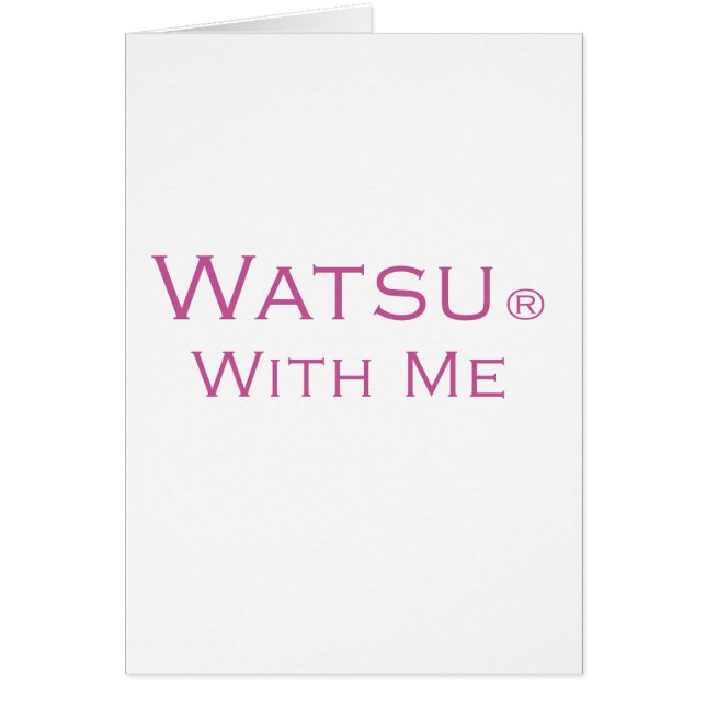 Watsu avec moi (Devant)