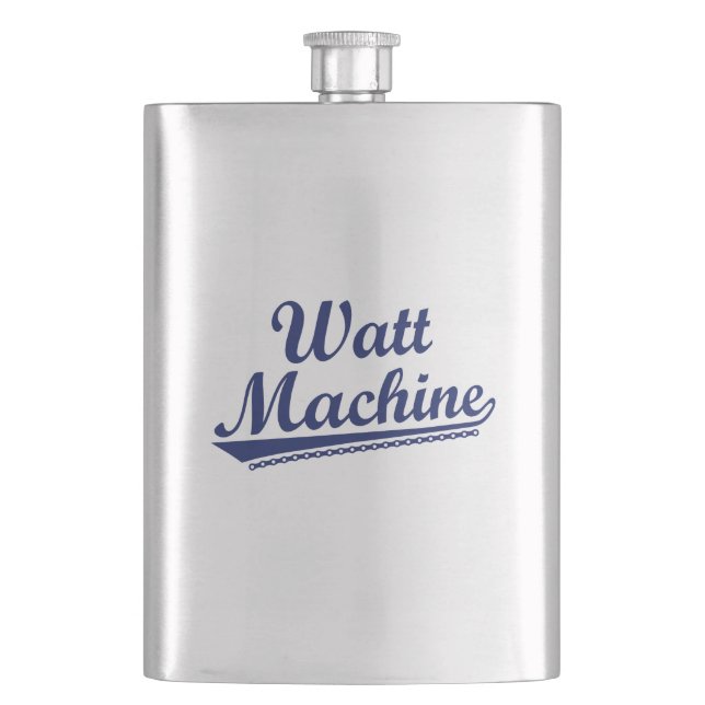Watt Machine Hip Flask (Front)