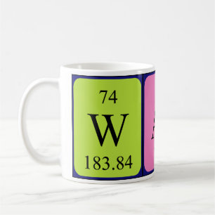 Watt periodic table name mug