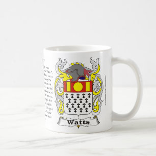 Watts de manteau de famille de tasse de bras