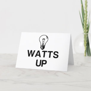 WATTS UP LIGHT BULB - Copy Holiday Card