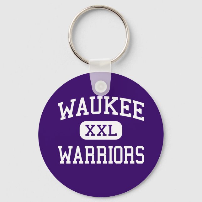 Waukee - Warriors - High School - Waukee Iowa Keychain (Front)
