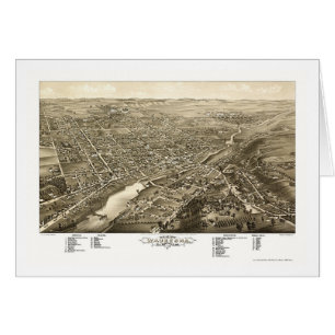 Waukesha, WI Panoramic Map - 1880