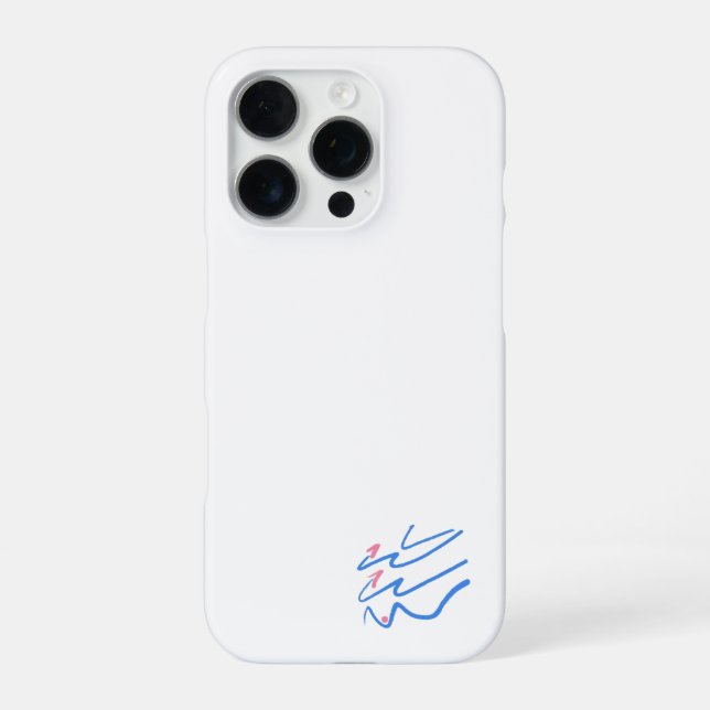 wave 01 iPhone case (Back)