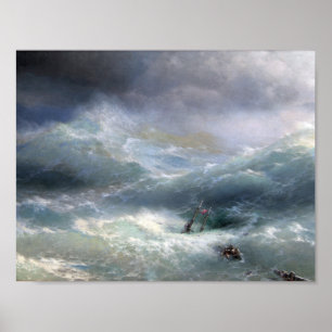 Wave (1889), Ivan Aivazovsky Poster
