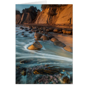 Wave along the beach, California