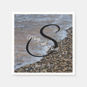 Wave Ashore Wedding Napkin
