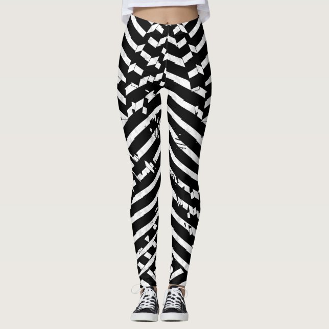 Wave [BLK/Icon] Leggings (Front)
