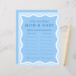 Wave Blue How Old Were Mom and Dad Photo Game