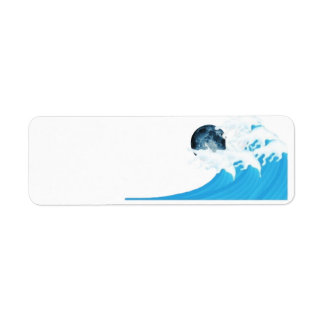 Wave by the Moon Address Labels
