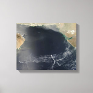 Wave clouds over the Arabian Sea Canvas Print