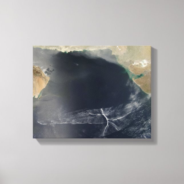 Wave clouds over the Arabian Sea Canvas Print (Front)