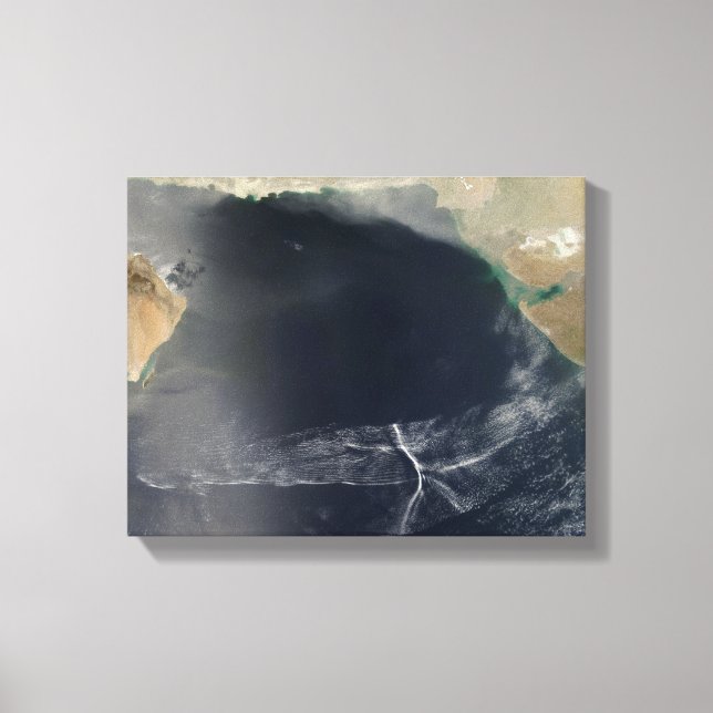 Wave clouds over the Arabian Sea Canvas Print (Front)