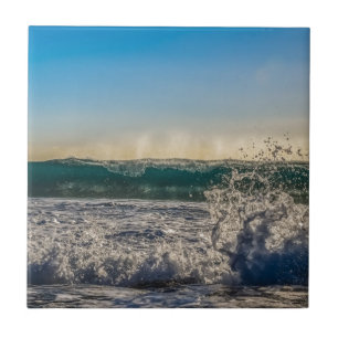 Wave Crashing to Shore Tile