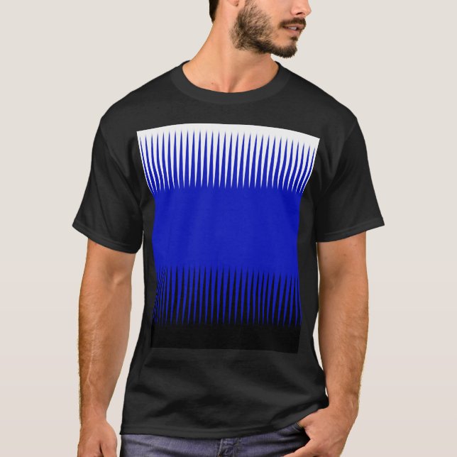 Wave Design Blue T-Shirt (Front)