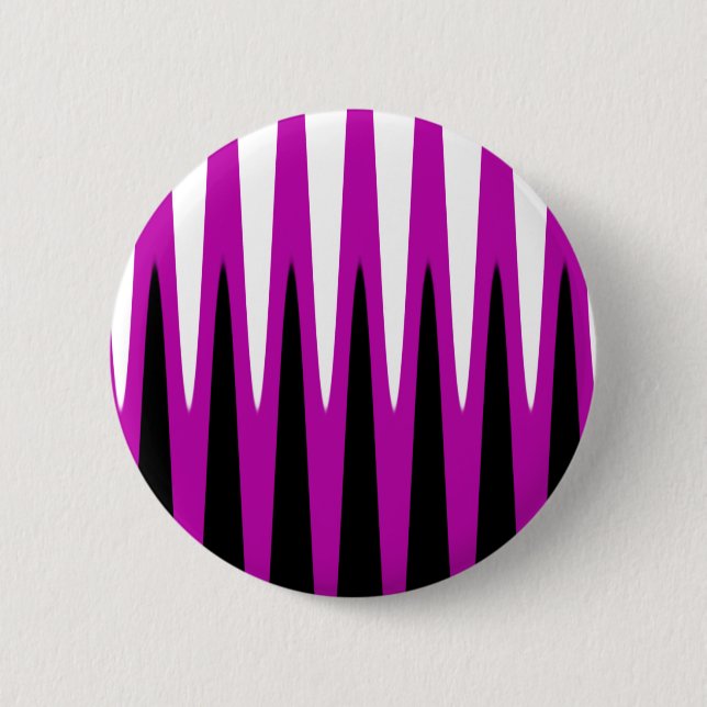 Wave Design Pink 2 Inch Round Button (Front)