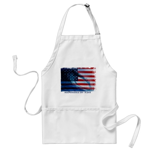 Wave Flag USA Chef's Aprons (Front)