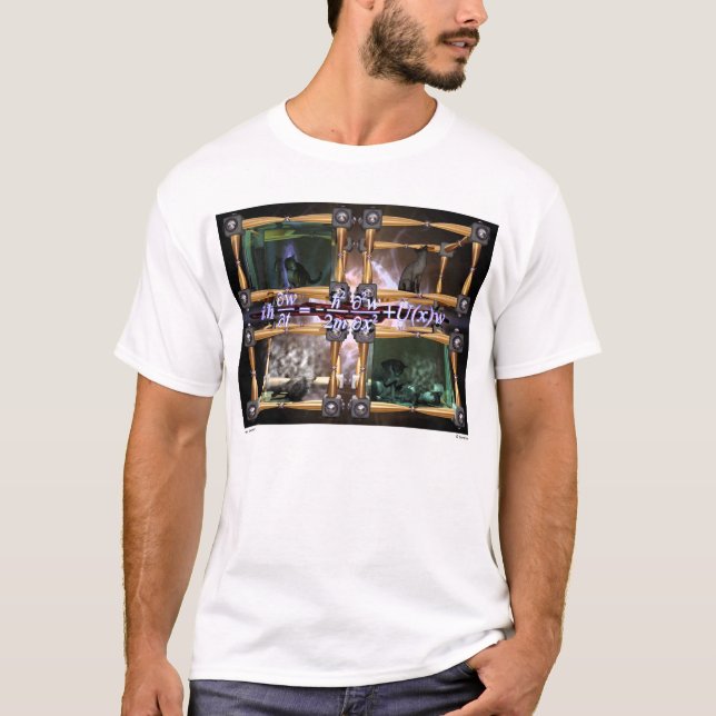 "Wave Function" Large Adult T-Shirt (Front)