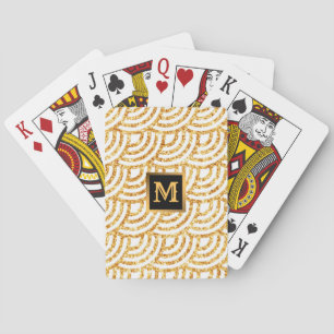 Wave Gold Sun Glitter Boho Popular Collection Playing Cards