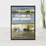 Wave Goodbye To Your Eighties - Happy 90th! Card<br><div class="desc">Whitecap waves crashing towards the shoreline of beautiful Lake Winnebago in Quinney,  Wisconsin are the star of my "It's Time To Wave Goodbye To Your Eighties - Happy 90th Birthday!" card.</div>