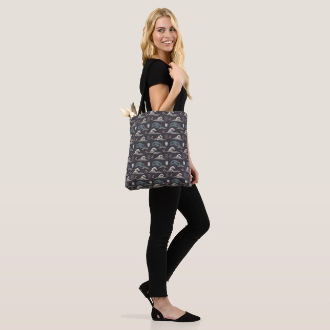 Wave Harmony Tote Bag (On Model)