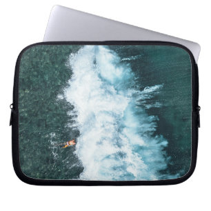 wave line laptop sleeve