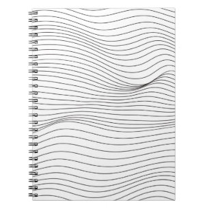 Wave Lines Pattern Abstract Background.art, wave,  Notebook