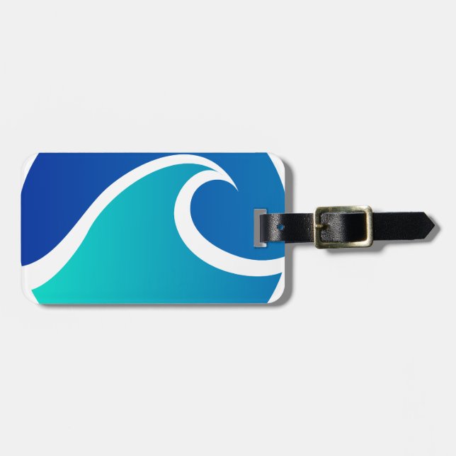 Wave Luggage Tag (Front Horizontal)