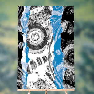 Wave Mechanism – Custom 24" x 36" Acrylic Sign