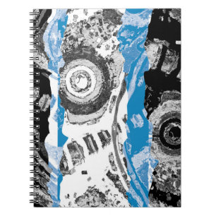 Wave Mechanism – Custom Spiral Photo Notebook (8.5