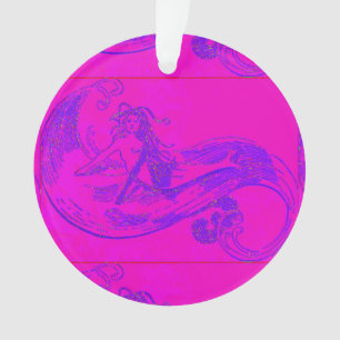 wave mermaids ornament