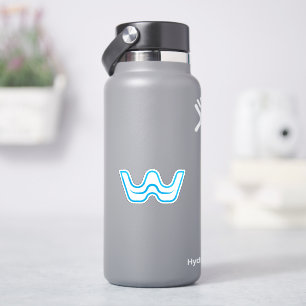 Wave Modern and Minimal Letter W Monogram