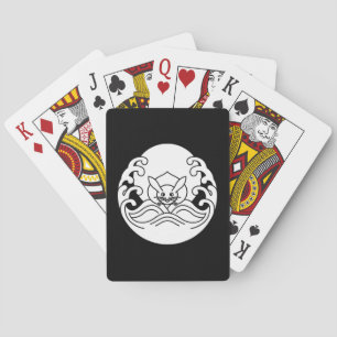 Wave moon rabbit playing cards