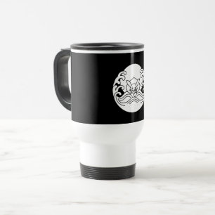 Wave moon rabbit travel mug