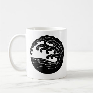 Wave mug with kanji