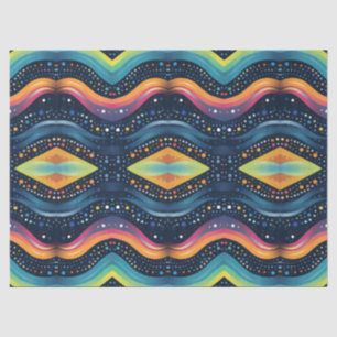 wave multicolor tissue paper