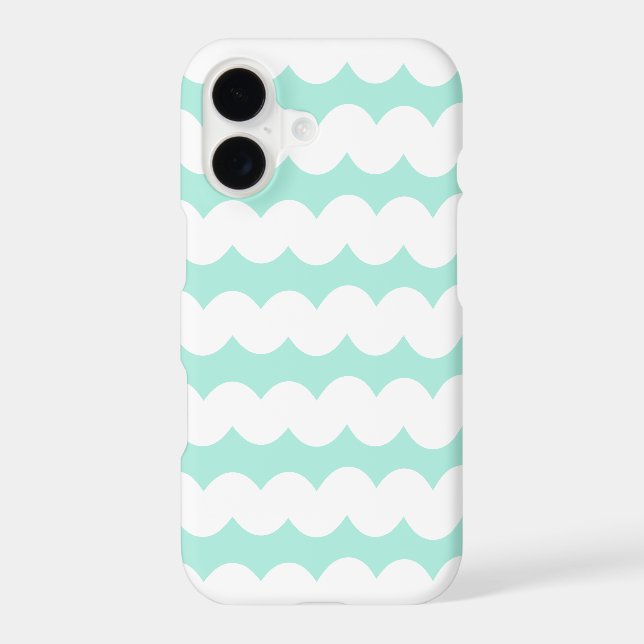 Wave No. 2 - Phone Case (Mint) (Back)