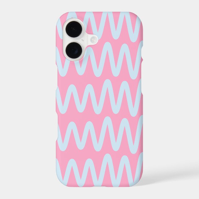 Wave No. 7 - Phone Case (Pink) (Back)