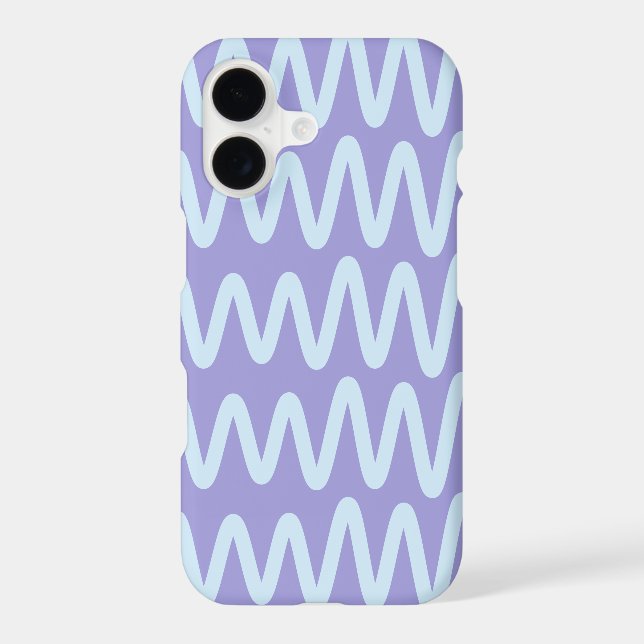 Wave No. 7 - Phone Case (Purple) (Back)