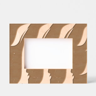 Wave of Brown and Tan Modern Art Etched Frames