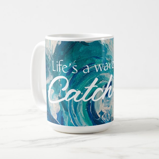 "Wave of Emotion" 15 oz. Coffee Mug (Front Left)